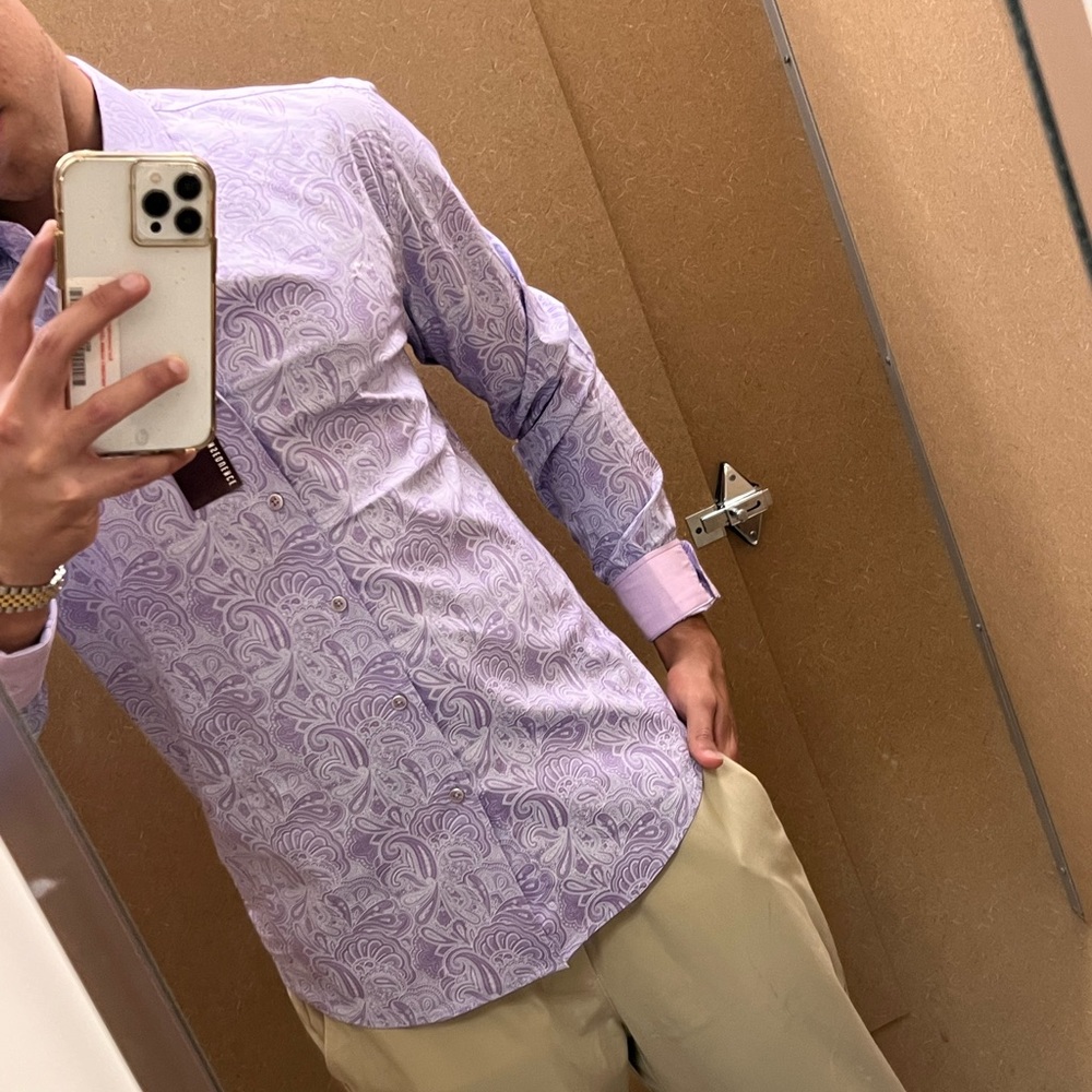 Men’s purple shirt. NEVER WORN.